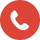 round-shaped, red and white telephone icon
