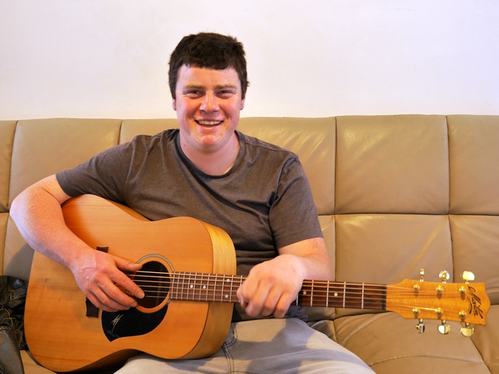 Jordan De Carheil, guitar student from Carlton North