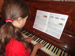Lilly Tye, piano student, Melbourne