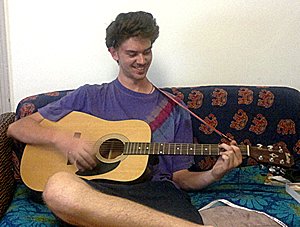 Tim Rangi, guitar student from Melbourne